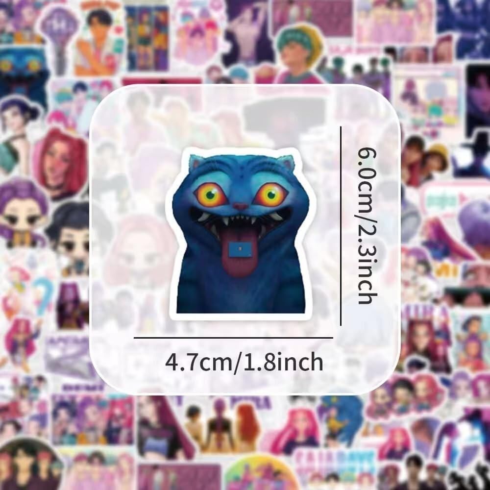 Demon Movie Hunters Stickers, (8-Packs -592 PCS Korean Idol Anime Style Stickers - Picture 4 of 6
